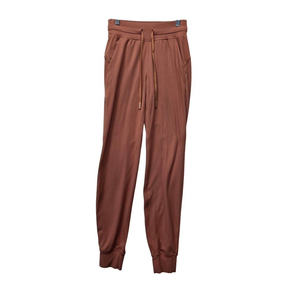 Lululemon On the‎ Fly Jogger 28 Roasted Brown Luxtreme Pants Size 2 - Picture 2 of 9